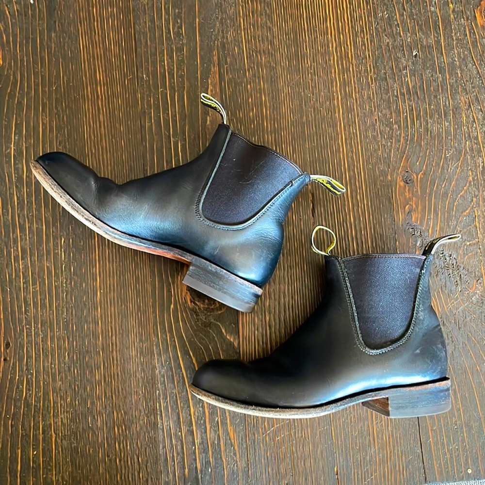 R.M.Williams Black Chelsea Boots -7 - Australia